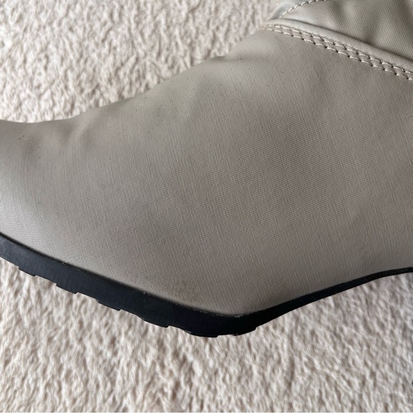 Vintage Faux Fur Lined Heeled Winter Boots 8 Grey - Picture 11 of 13